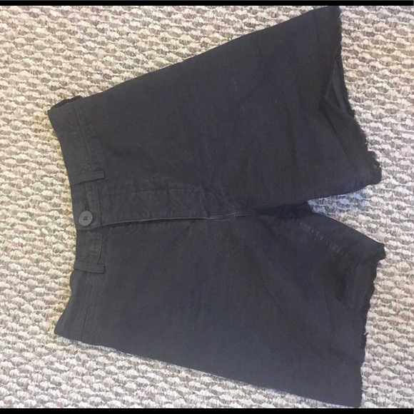 Jesse Kamm Cut Off Shorts in Black - Picture 4 of 5